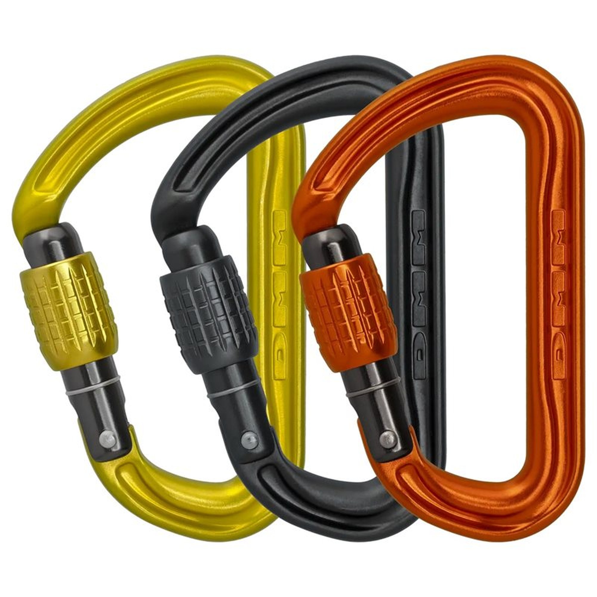 DMM Shadow Screwgate Colour Lime/Grey/Orange - 3-Pack