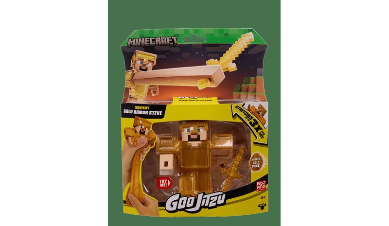 Goo Jit Zu MINECRAFT S4 GOLD ARMOR STEVE