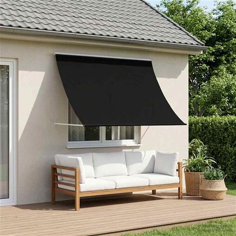 vidaXL Aurinkovarjo Musta 400 x 150 cm – kuva 3/3