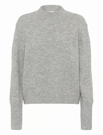 KAFFE Kastary Pullover - LIGHT GREY MELANGE - S