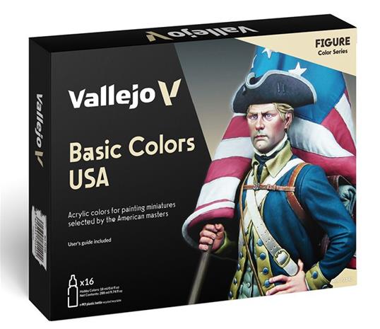 Vallejo Acrylic Model Color Set U.s.a Basic (16)