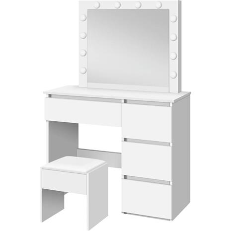 Meikkipöytä jossa led-peili