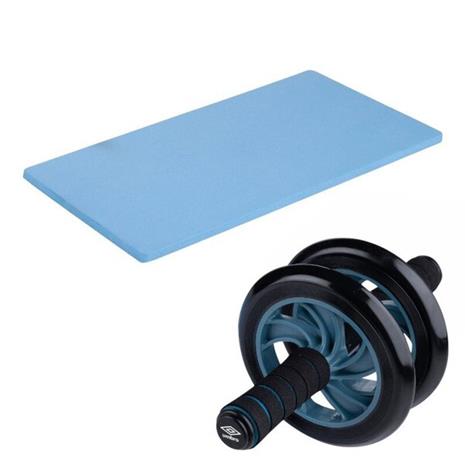 Umbro - Dual-wheel ab roller with mat - Blue – kuva 1/1