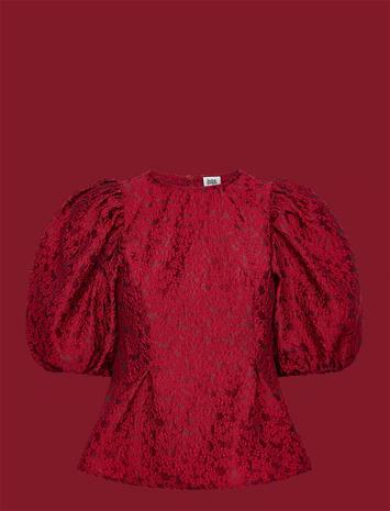 TWIST & TANGO Ylja Blouse - RUBY RED - 36