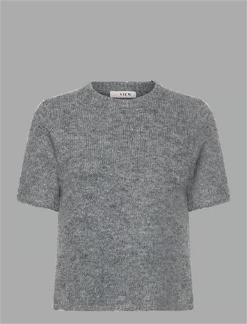 A-VIEW Libby Knit Pullover - MEDIUM GREY MELANGE - M