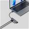 DELTACO USB-A hub, 4x USB-A female, 5 Gbps, aluminum, grey – kuva 4
