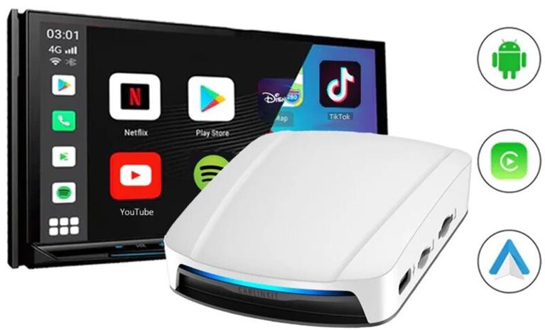 Carlinkit T-BOX UHD CPC-200-Tbox 8/128 GB SIM Mini HDMI USB-C Android 13 Apple Carplay Android Auto