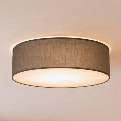 Marshall-kattovalaisin, harmaa, Ø 50 cm, metalli/rottinki
