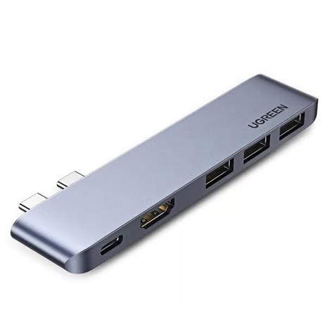 Ugreen 60559 laptop dock/port replicator USB 3.2 Gen 1 (3.1 Gen 1) Type-C Silver