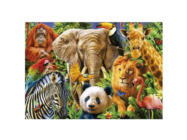 Educa Puzzle Educa 500 Wild Animal Collage