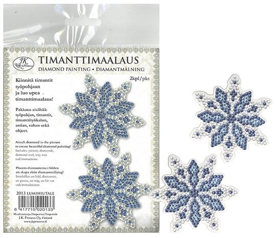 Timanttimaalaus - Lumihiutaleet, 2 kpl