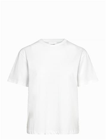 ENKEL STUDIO Basic O-Neck Tee S/S - WHITE - S – kuva 2/3