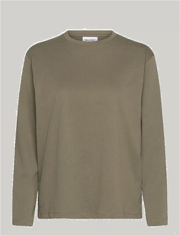 ENKEL STUDIO Basic O-Neck Tee L/S - ARMY - M