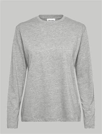 ENKEL STUDIO Basic O-Neck Tee L/S - GREY MEL - M