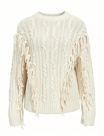OBJECT Objamanda L/S Lo Pullover E Au 25 - WHITE SAND - XS