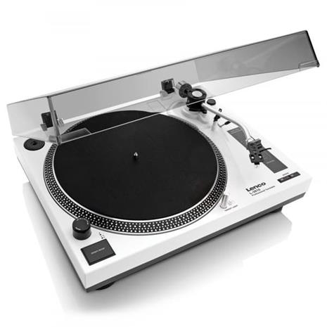 Lenco L-3810WH Direct-Drive Turntable with USB White