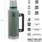 Stanley - Classic Termospullo 1,9 L Musta – kuva 3
