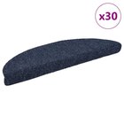 vidaXL Porrasmatot itseliimautuvat 30 kpl 56x17x3 cm sininen puolipyöreä