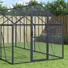 vidaXL Aviaario antrasiitti 1,79x4x1,85 m alumiini