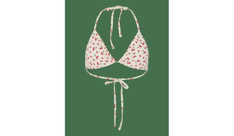PIECES Pclaomi Lurex Bikini Triangle Top - CLOUD DANCER - M – kuva 1/2