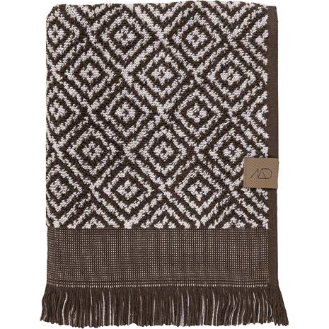 Mette Ditmer - MOROCCO bath towel - Chocolate / Off-white