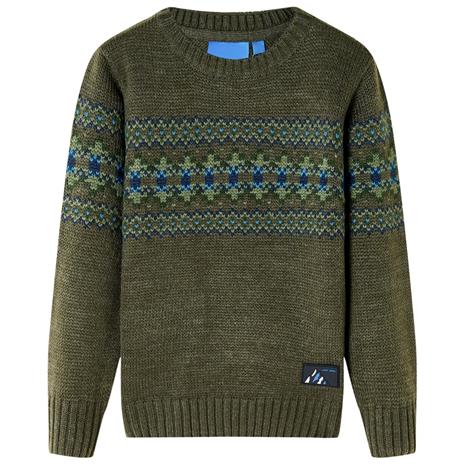 Lasten neulepaita khaki 104 – kuva 3/3