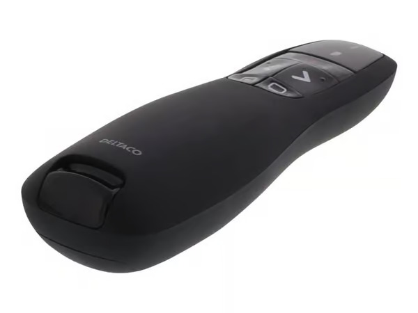 Deltaco WP-001 Wireless Presentation Remote with Laser Pointer 15m