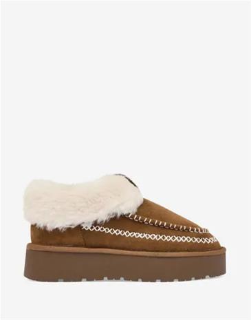 Nelly - Ruskea - Stitched Platform Boot – kuva 2/3