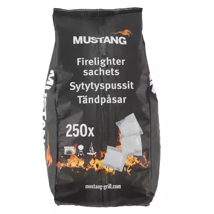 Mustang Hajuton sytytyspussi, 250 kpl (631378)