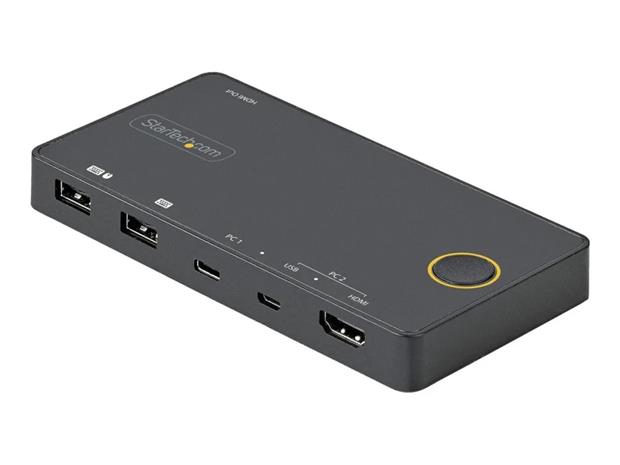 StarTech 2-Port Hybrid USB-A/HDMI + USB-C KVM Switch