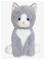 Pentu Harmaa pehmolelu 18 cm Teddykompaniet – kuva 4