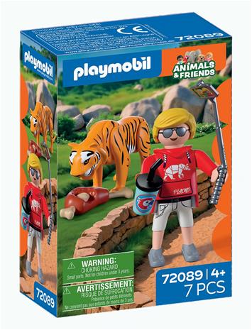 PLAYMOBIL - Zoo: Tiger and Visitor (72089)
