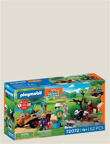 PLAYMOBIL - Zoo: Zookeeper with Vehicle (72072)
