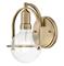 Somerset-seinävalaisin 1-lamppuinen, messinki – kuva 3