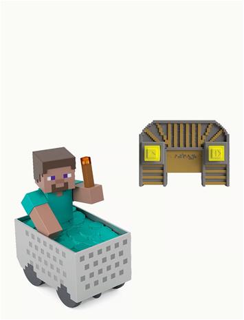 Minecraft RC Steve with Minecart