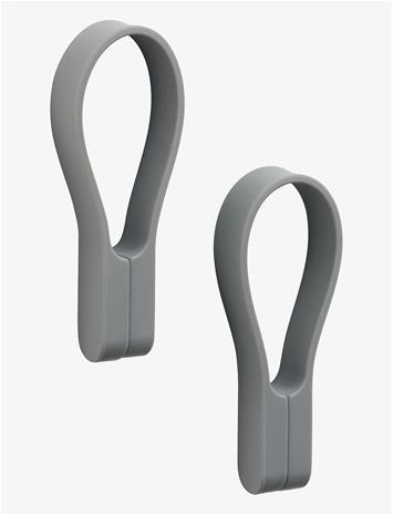 Zone - Loop Pyyhehihna magneetilla 2 kpl Grey