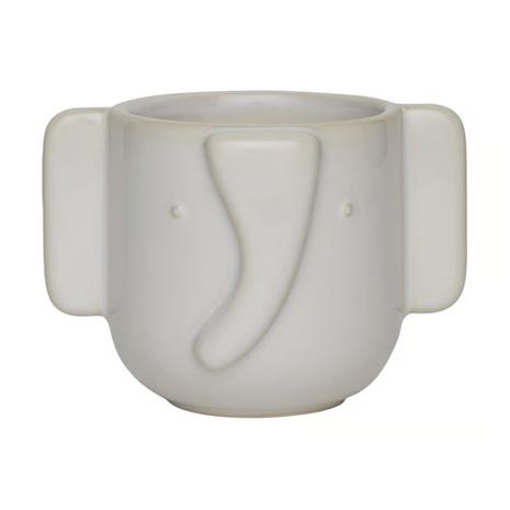 Elephant ruukku 9 cm, valkoinen
