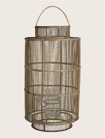 Lene Bjerre - Nille lyhty 75 cm rottinki/bambu