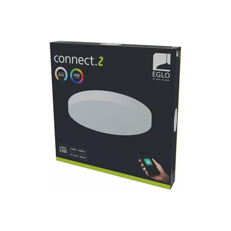 EGLO connect Smart LED-kattovalaisin Gallizzi-Z, valkoinen, Ø69cm