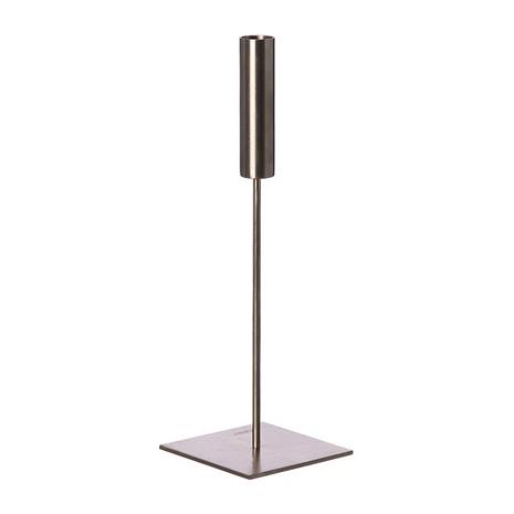 ERNST Candlestick Brushed Aluminium H30 cm