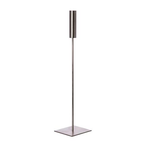 ERNST Candlestick Brushed Aluminium H45 cm