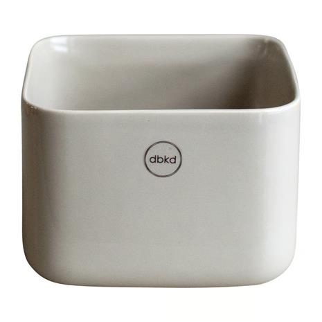 DBKD Cube Plant Pot, Shiny Mole