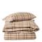 Lexington Checked Vuodevaatteet 220x220 + 50x60x2 Cm Fudge / t / Viikuna - Vuodevaatesarjat Puuvilla Beige - 12630001-2409-S305 – kuva 2