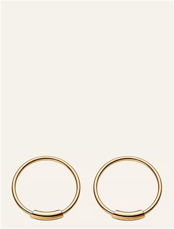 Maria Black Basic Hoop (Pair) - Gold - 12 MM