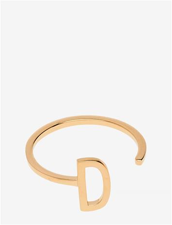 Design Letters Ring Gold A-Z D