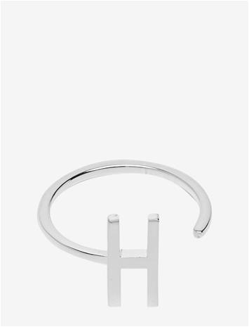 Design Letters Ring Silver A-Z H