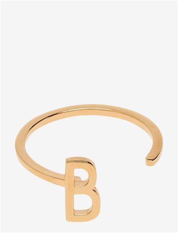 Design Letters Ring Gold A-Z B