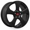 Racer Five Shiny Black 7.5x17 5/100 ET35 B57.1 – kuva 1