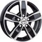 AUTEC QUANTRO Gloss Black Polished 6.5x16 5/118 ET66 B71.1 – kuva 1