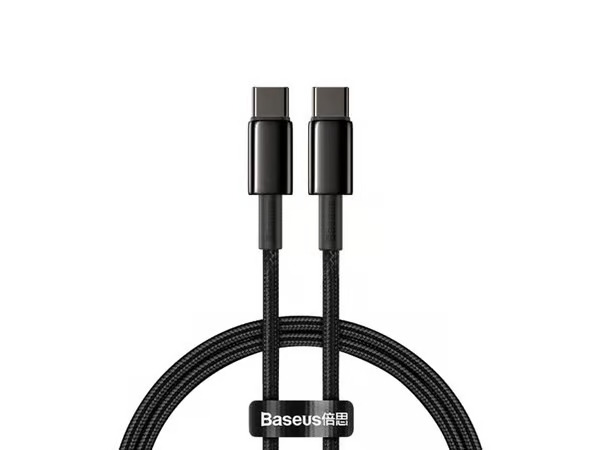 Baseus Tungsten Gold Cable Type-C to Type-C 100W 1m
